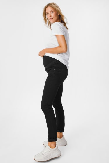Damen - Umstandsjeans - Slim Jeans - dunkeljeansgrau