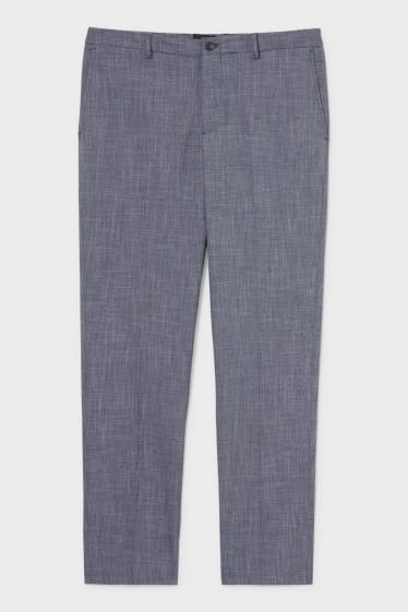 Uomo - Pantaloni coordinabili - slim fit - Flex - LYCRA® - grigio melange