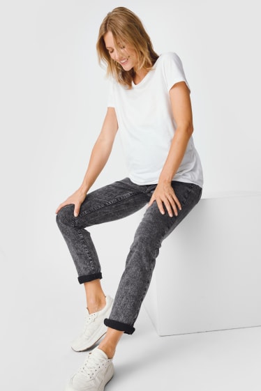 Women - Maternity jeans - slim jeans - denim-gray