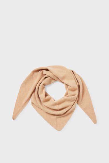 Women - Cashmere scarf - havanna