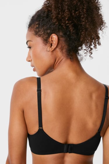 Women - Multipack of 2 - nursing bra - padded - black