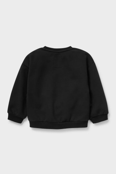 Kinder - Sweatshirt - Glanz-Effekt - schwarz