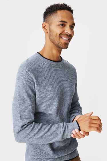 Herren - Pullover - hellgrau-melange