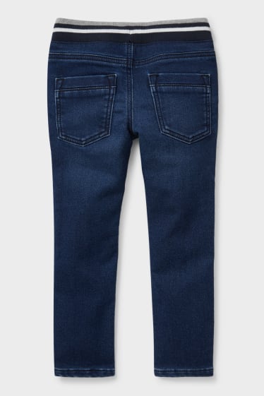 Children - Skinny jeans - thermal jeans - denim-blue
