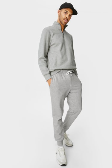 Hommes - Pantalon de jogging - gris chiné