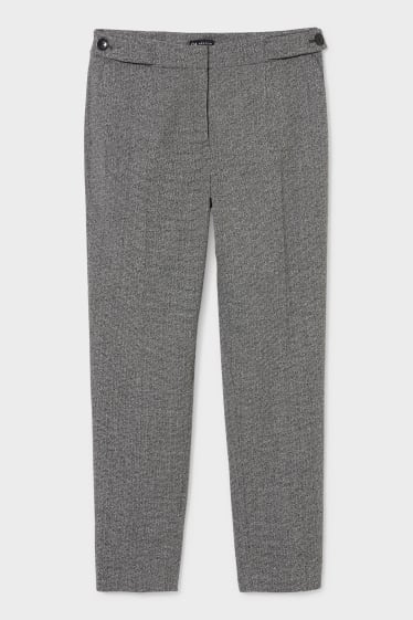 Femmes - Pantalon de bureau - classic slim fit - gris chiné