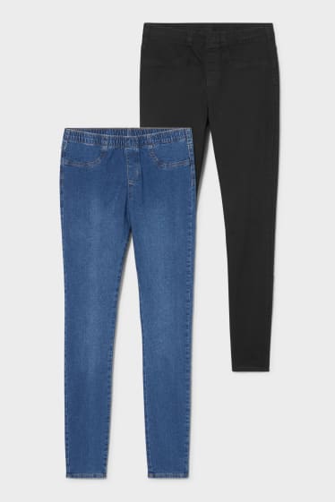 Damen - Multipack 2er - Jegging Jeans - jeans-blau