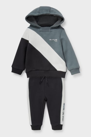 Babies - Baby outfit - 2 piece - dark gray