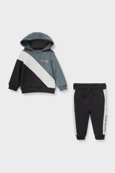 Babies - Baby outfit - 2 piece - dark gray