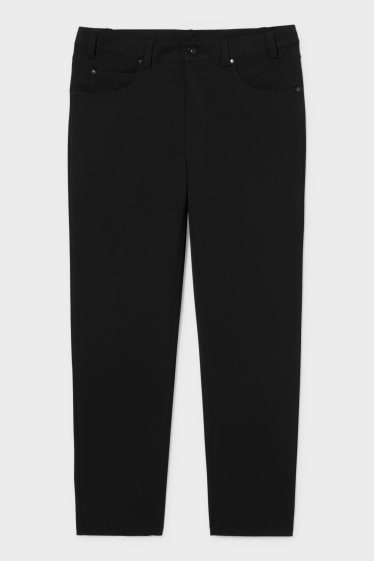 Men - Trousers - regular fit - stretch - black