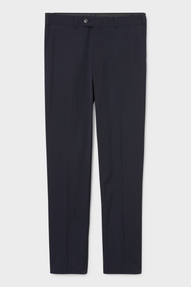 Hommes - Pantalon de costume - regular fit - bleu foncé