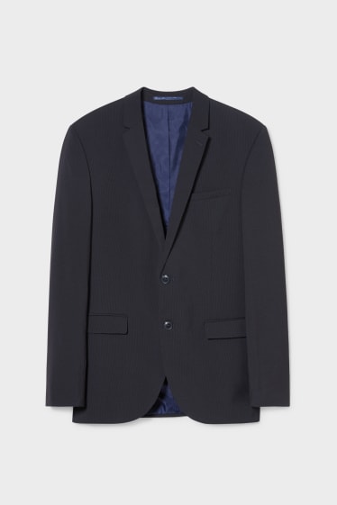 Hommes - Veste de costume - slim fit - stretch  - bleu foncé