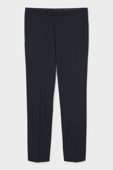 Men - Mix-and-match suit trousers - slim fit - stretch - dark blue