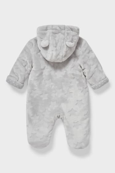 Baby's - Fleece babypak - grijs