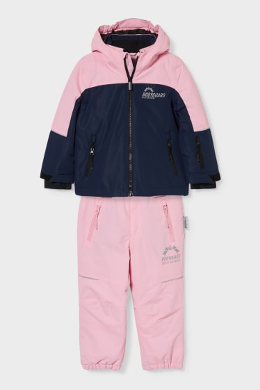 Enfants - Combinaison de ski avec capuche - 2 pièces - rose