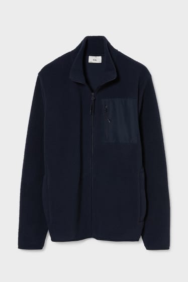 Men - Fleece jacket  - dark blue