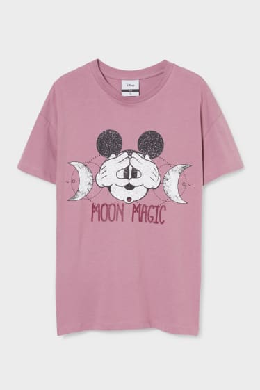 Teens & young adults - CLOCKHOUSE - T-shirt - Mickey Mouse - dark rose