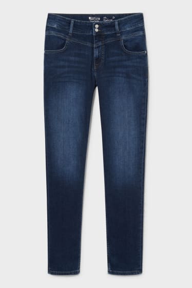 Dames - MUSTANG - slim jeans - high waist - Rebecca - jeansblauw