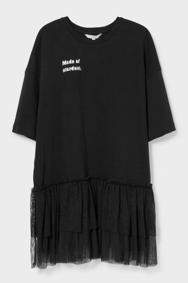 Ados & jeunes adultes - CLOCKHOUSE - robe T-shirt - noir
