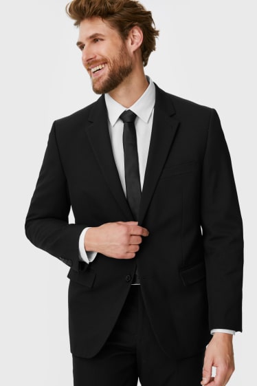 Men - Mix-and-match suit jacket - regular fit - stretch - black