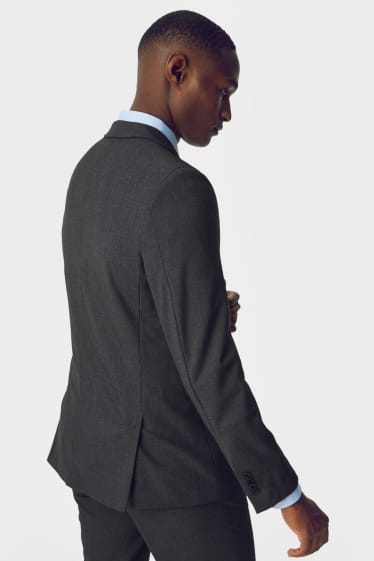 Hommes - Veste de costume - regular fit - stretch - LYCRA® - gris
