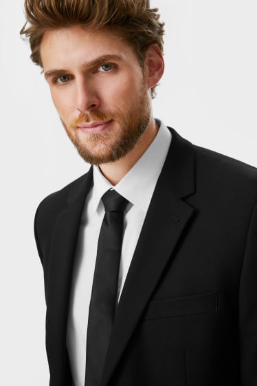 Men - Mix-and-match suit jacket - regular fit - stretch - black