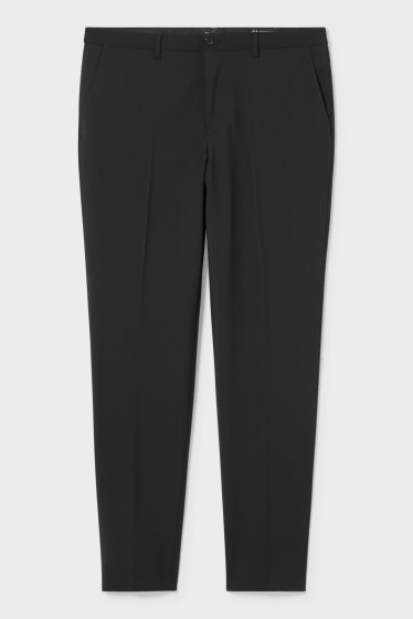 Home - Pantalons combinables - slim fit - Flex - mescla de llana verge - LYCRA® - negre