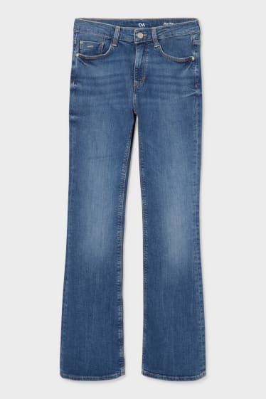 Damen - Bootcut Jeans - jeansblau