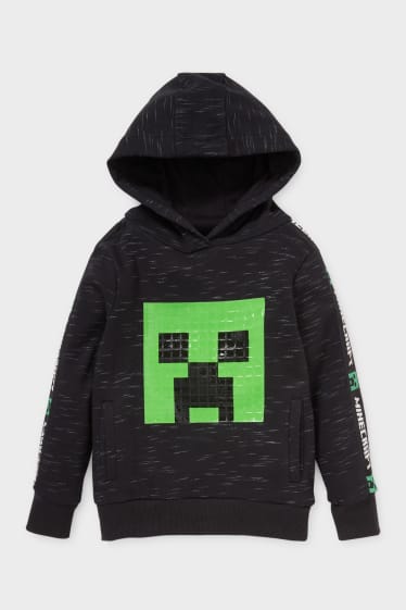 Dzieci - Minecraft - bluza z kapturem - czarny