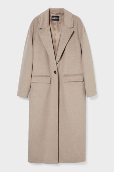 Women - Long coat - light brown
