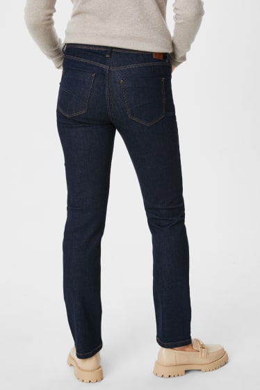 Kobiety - Straight jeans - dżins-ciemnoniebieski