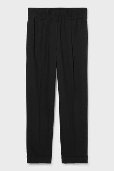 Femei - Pantaloni office - classic slim fit - negru