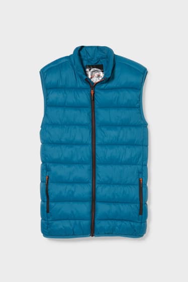 Men - Quilted gilet - blue