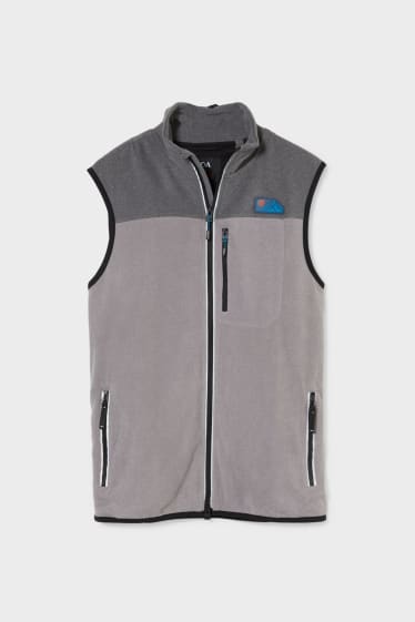 Men - Fleece gilet - THERMOLITE® - light gray-melange