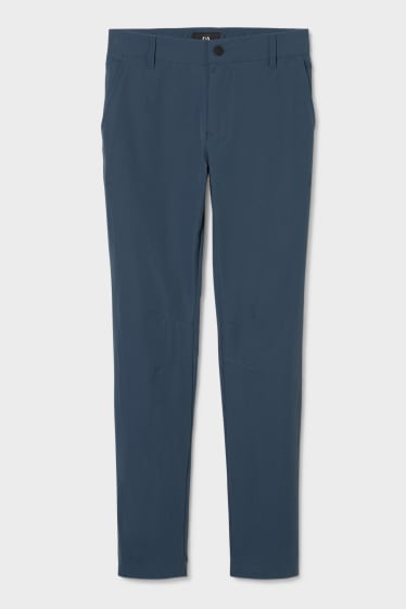 Hommes - Pantalon de trekking - slim fit - bleu foncé
