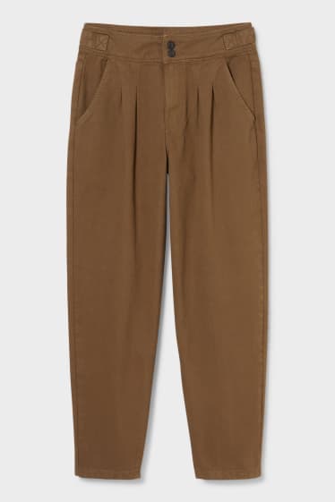 Teens & young adults - CLOCKHOUSE - cloth trousers - tapered fit - khaki