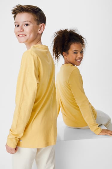 Children - Long sleeve top - genderneutral - yellow-melange