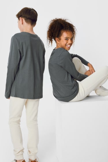 Children - Multipack of 3 - long sleeve top - genderneutral - dark blue / white