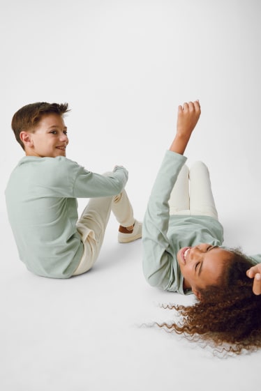 Children - Long sleeve top - genderneutral - mint green