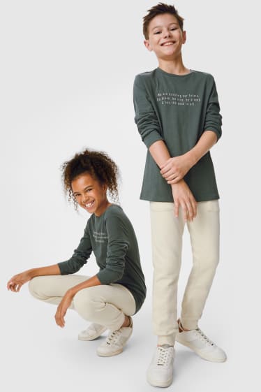 Enfants - Pantalon de jogging - genderneutral - crème