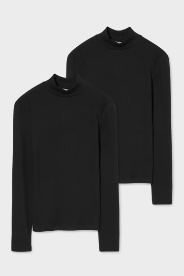 Teens & young adults - CLOCKHOUSE - multipack of 2 - long sleeve top - black