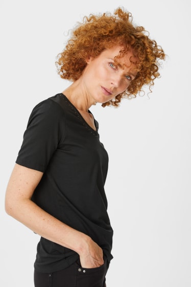 Women - Multipack of 2 - T-shirt - black / white