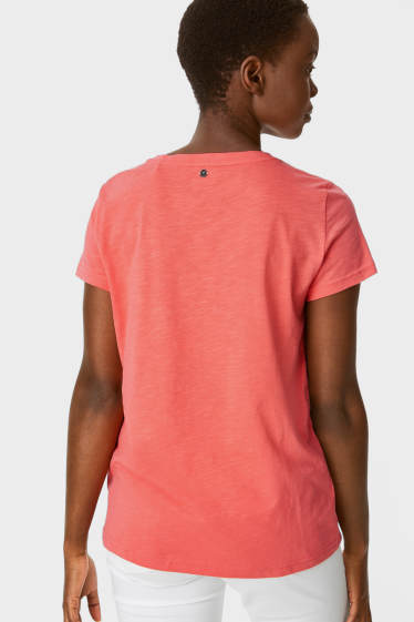 Women - MUSTANG - T-shirt - neon rose