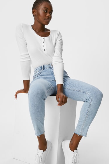 Damen - Premium Skinny Ankle Jeans - jeans-blau