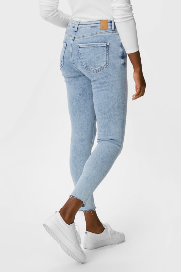 Dames - Premium skinny ankle jeans - jeansblauw