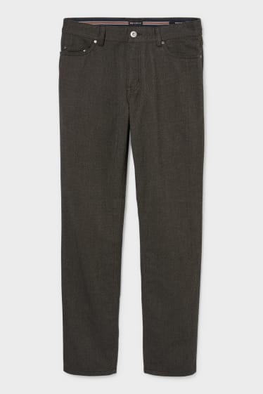Hombre - Pantalón - regular fit - gris oscuro