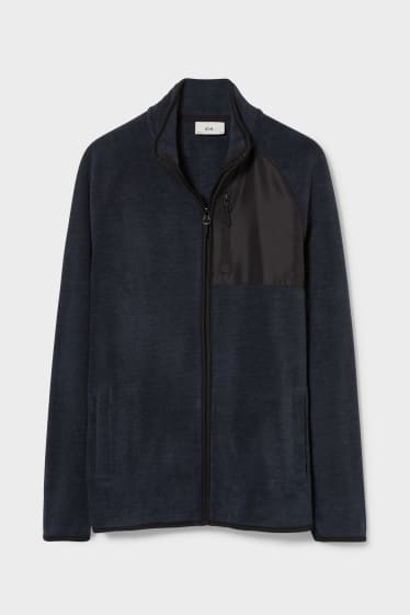 Men - Zip-through sweatshirt - dark blue-melange