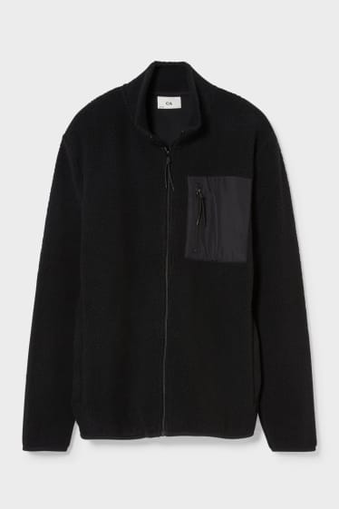 Men - Fleece jacket  - black