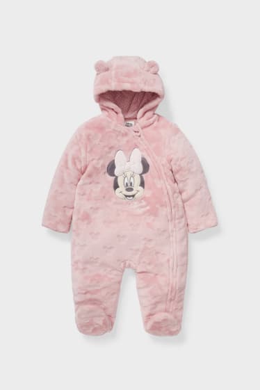 Bébés - Minnie Mouse - combinaison pour bébé avec capuche - rose