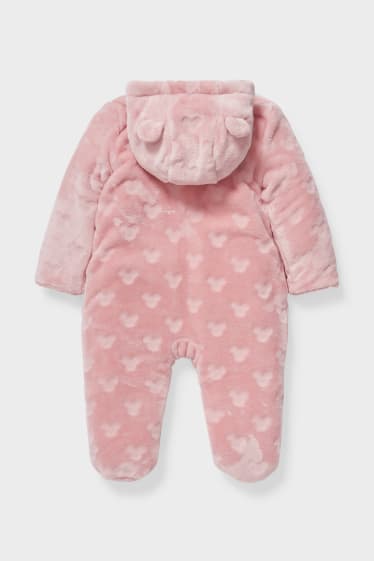 Bébés - Minnie Mouse - combinaison pour bébé avec capuche - rose